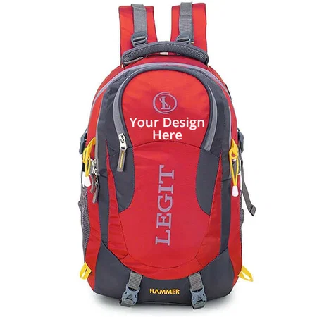 Red Customized Legit 55 liter Hiking/Trekking/Rucksack Backpack