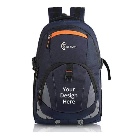 Navy Blue Customized 35L Travel Laptop College School Backpack, Water Resistant, Slim, Durable, Fits 15.6" Laptop