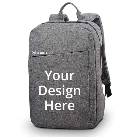 Grey Customized Casual Laptop Backpack, 15.6 inch, Capacity 25 Litres