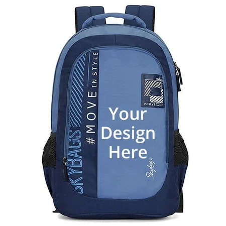 Blue Customized Laptop Backpack (Dimensions 32 x 20 x 48 cm)