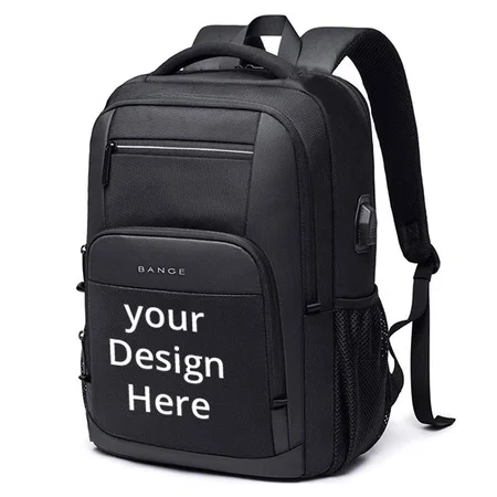 Black Customized 15.6 Inch Smart Laptop Backpack Bag With USB Charging Port, Anti Theft Pocket