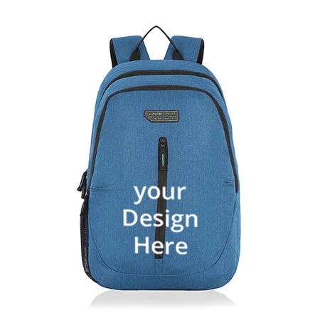 Blue Customized Backpack with Laptop Sleeve | Durable Office Bag for Notebook / MacBook