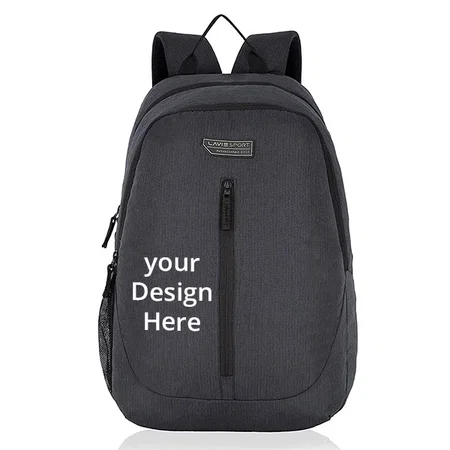 Black Customized Backpack with Laptop Sleeve Premium Backpack for Men &amp; Women