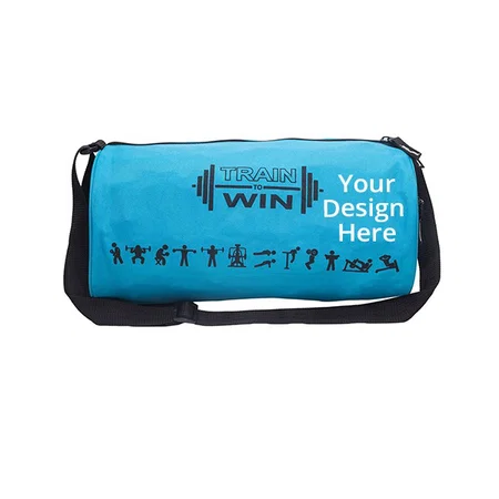 Blue Customized Casual Gym Bag, 23 Litre Duffel Bag