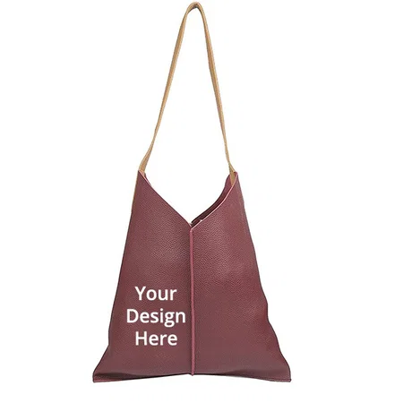 Dark Mauve Customized Women's Tote Bag (Combo of 2, Handbag &amp; Tote)