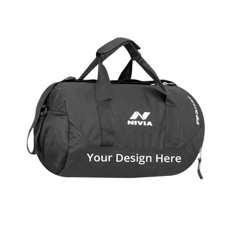 Black Customized Gym Bag
