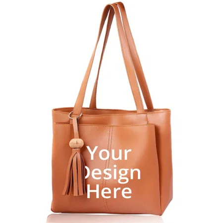 Tan Customized Women's Handbag