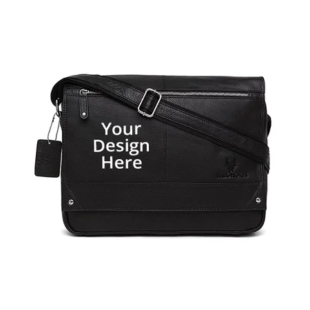 Black Customized WildHorn Laptop Messenger Bag
