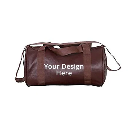 Brown Customized Stylish Gym Bag, Protein Shaker and Gym Glove with Wrist Support Combo