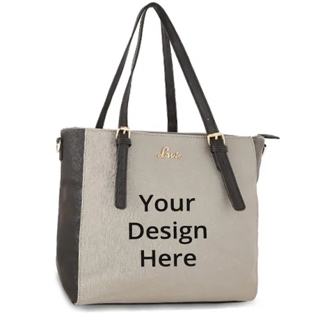 Grey Customized Lavie Women's Bursa Tote