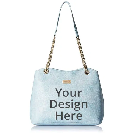 Light Blue Customized Women's Handbag