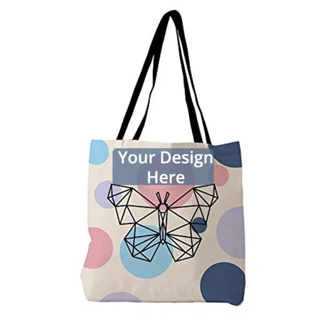 Multicoloured Customized Canvas Tote Bag