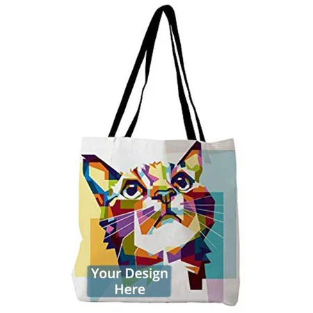 Multicoloured Customized Stylish Canvas Tote Bag