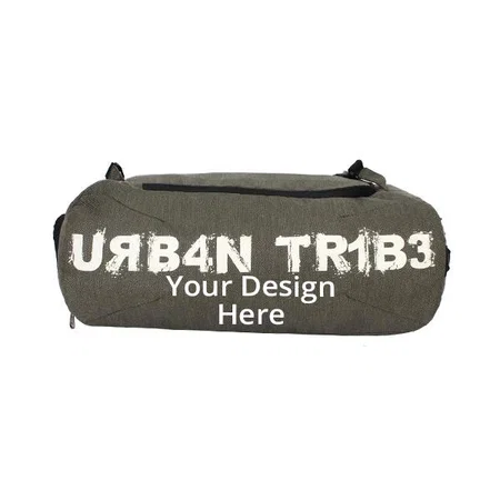 Olive Green Customized Urban Tribe 23 Litres Sports Gym Duffel Bag with Separate Shoe Compartment