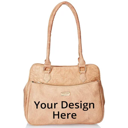 Beige Customized Women's Handbag