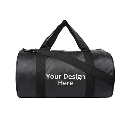 Black Customized Leather Gym Bag (Includes - Gloves and Spider Shaker)