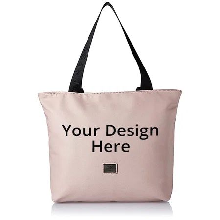 Pink &amp; Black Customized Caprese Women's Tote Bag