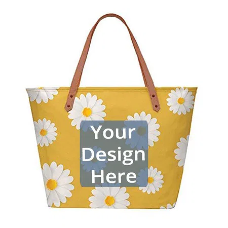 Yellow Customized Canvas Tote Bag