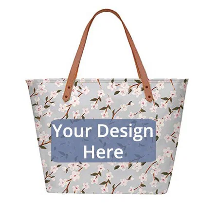 Floral Customized Canvas Tote Bag