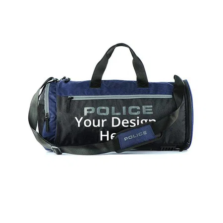 Black Navy Customized 25 Litres Men's Gym Bag
