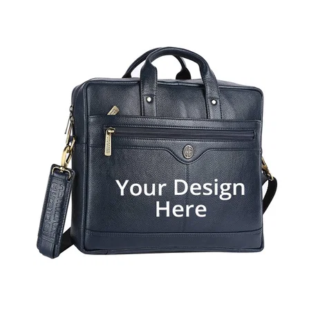 Black Customized Laptop Messenger Bag