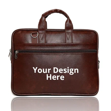 Brown Customized Leather Briefcase