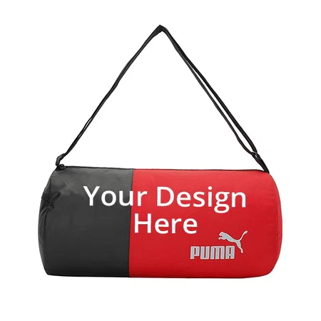 Red Customized Puma Unisex Gym Bag