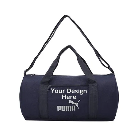 Black Customized Puma Unisex Gym Bag