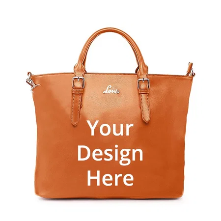 Orange Customized Lavie Ladies Handbag