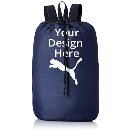 Blue Customized Puma Daypack Backpack ( Material-Polyester, Dimensions-27 x 12 x 42 cm)