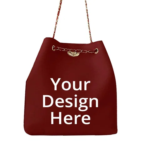 Maroon Customized Women's Handbag