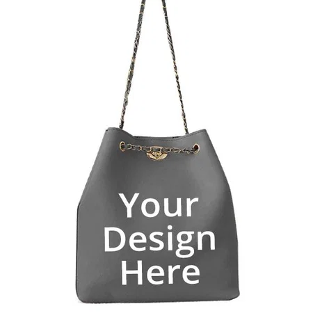 Grey Customized Women's Handbag