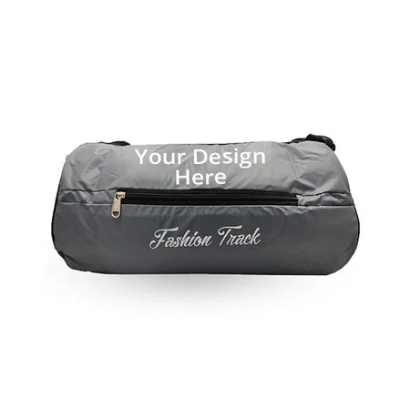 Grey Customized Sports Duffle Gym Bag