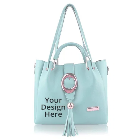 Blue Customized Handbag For Women (Set of 5)