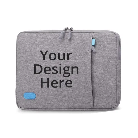 Grey Customized Protective Laptop Sleeve Carry Case Bag for 14 inch Laptop