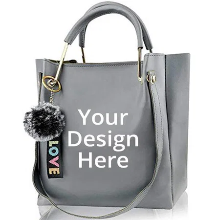 Grey Customized Handbag For Women (Set of 5)