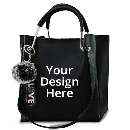 Black Customized Handbag For Women (Combo of 5)