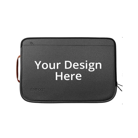 Dark Grey Customized Water Resistant Super Premium Laptop Slim Bag with Front Pocket, Portable Air Light Design (For 15.6" Laptop)