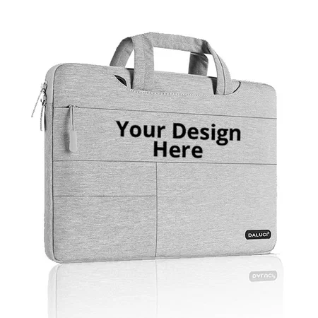 Grey Customized Daluci Office Laptop Bag