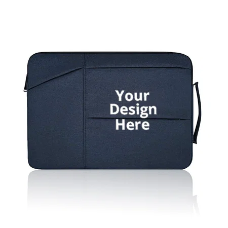 Blue Customized Laptop Sleeve Case with Handle