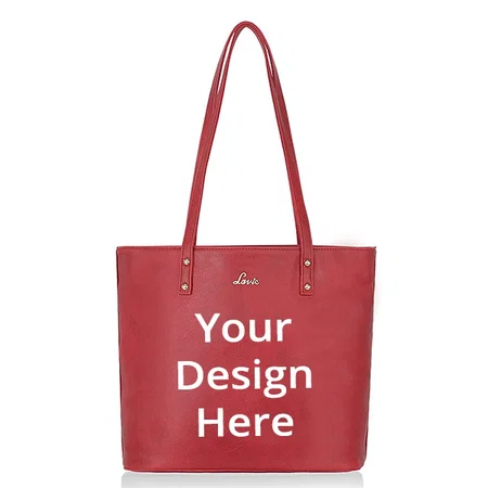 Red Customized Lavie Women’s Tote Bag