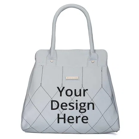Grey Customized Women's Handbag