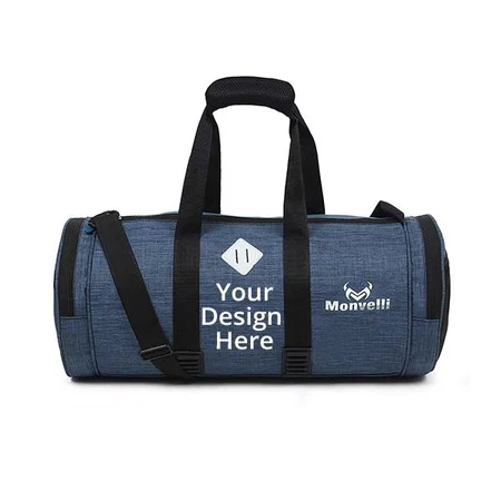 Blue Customized Gym/Duffel Bag Polyester Long Lasting Material Bag Shoulder Bag for Men and Women