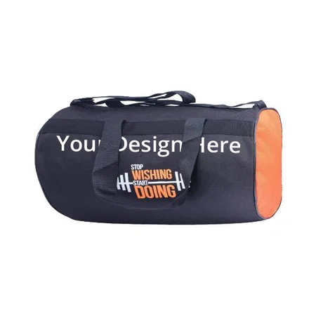 Orange Customized Gym Bag