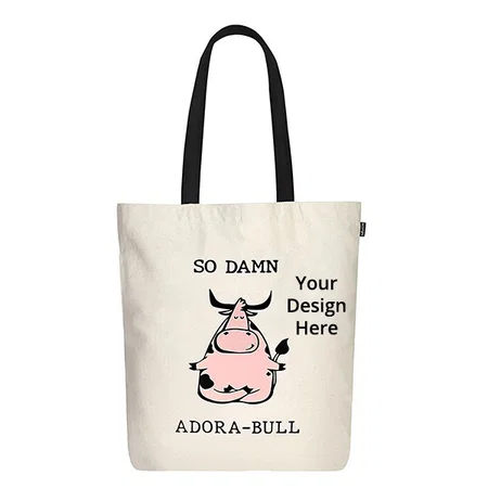 White Customized Organic Cotton Tote Bag