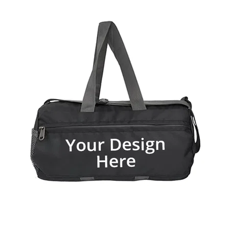 Dark Grey Customized Duffle/Gym Bag