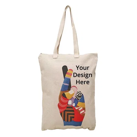 White Customized Eco Friendly Canvas Tote Bag