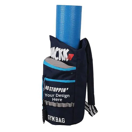 Navy Blue And Grey Customized Gym/Yoga/Exercise/Fitness Kit