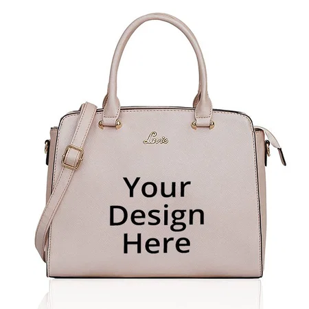 Cream Customized Lavie Women's Medium Dome Satchel Bag