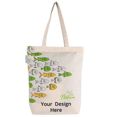 Off-White Customized Reusable Ecofriendly Tote Zip Bag
